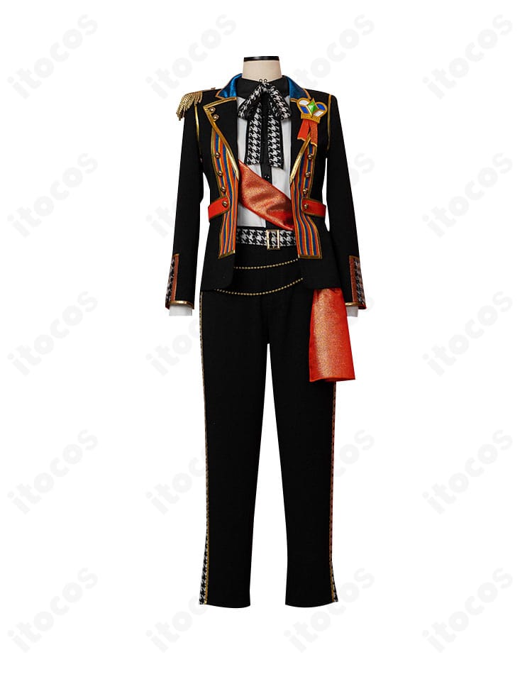 『あんさんぶるスターズ！！』明星スバル TRIP衣装の正面全身。コートとスカーフを含むセット内容