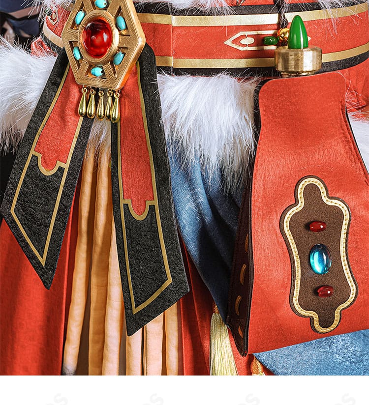 第五人格 デミ・バーボン 夜光杯コスプレ衣装 腰飾りとベルト周りの装飾アップ