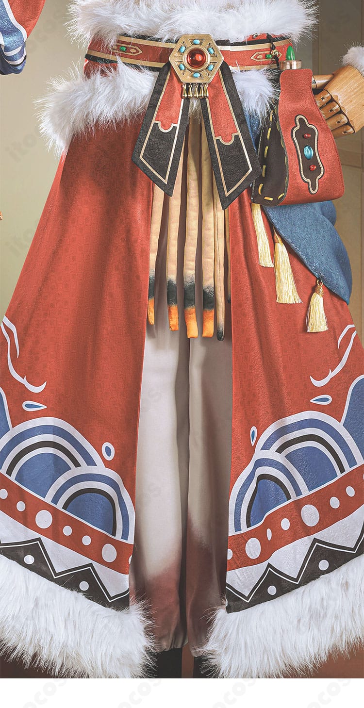 第五人格 デミ・バーボン 夜光杯コスプレ衣装 スカート正面のラインと装飾