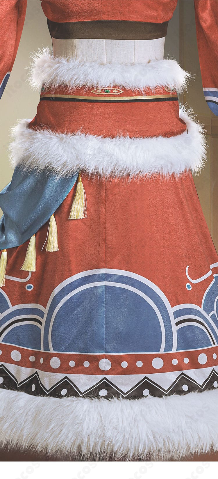 第五人格 デミ・バーボン 夜光杯コスプレ衣装 スカート背面の美しいライン