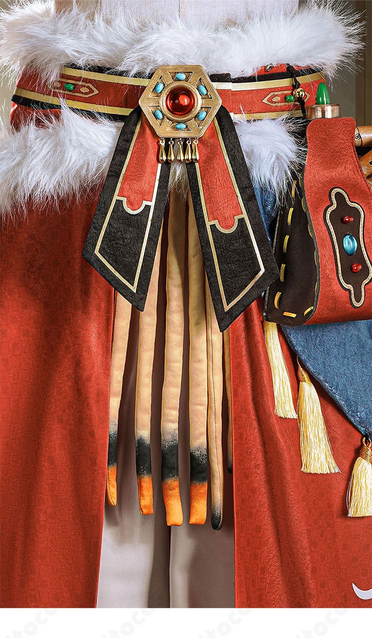 第五人格 デミ・バーボン 夜光杯コスプレ衣装 ウエスト部の細部と立体縫製