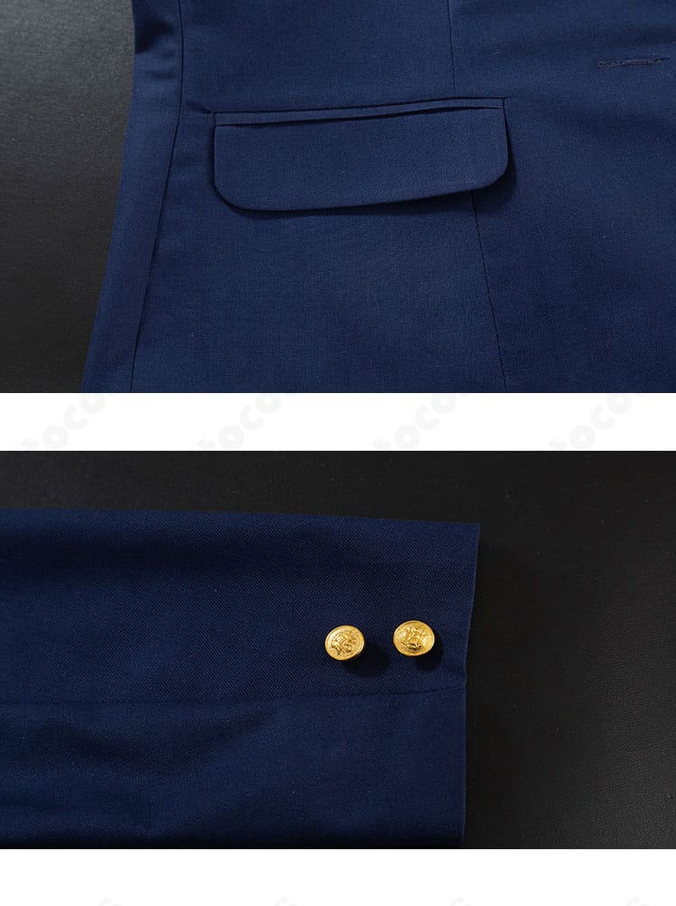 ラブライブ！ μ's制服コスプレ衣装のジャケット袖口とカフスの仕立て