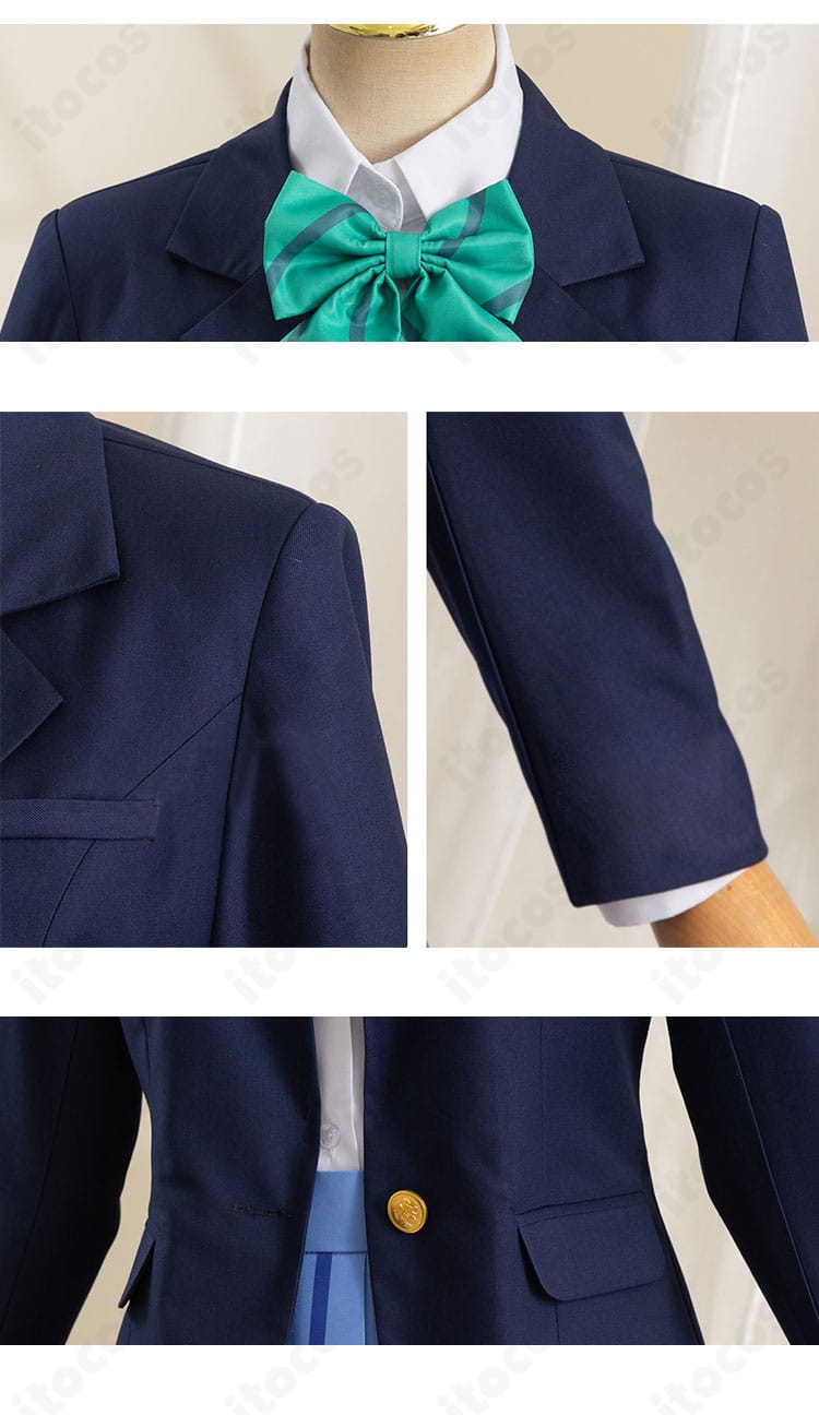 ラブライブ！ μ's制服コスプレ衣装のスカートプリーツの形状