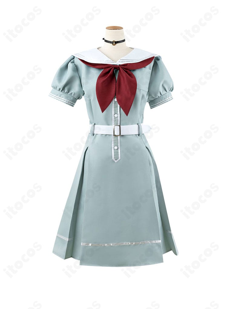 ラブライブ！蓮ノ空 夏制服の赤いリボンのアップ。形状が美しく出る結びの再現がポイント。