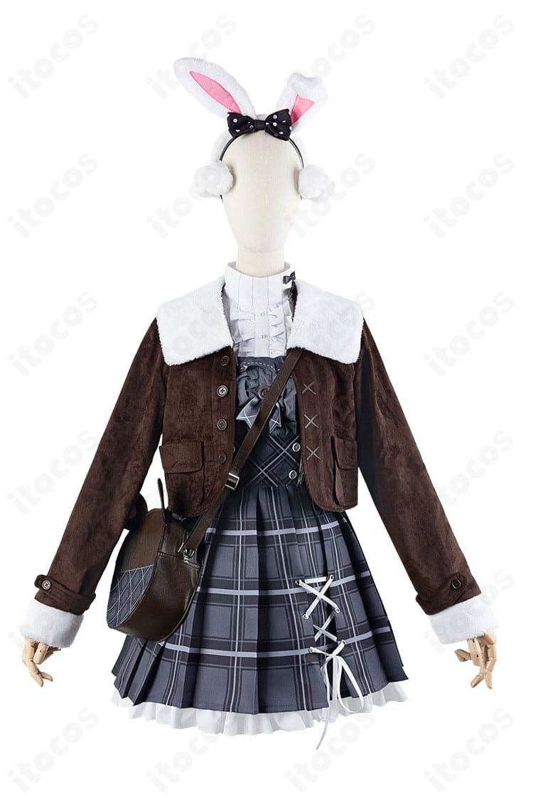 天宮こころ あまよる衣装の正面全身。遊園地デート服の配色とシルエットが分かる写真