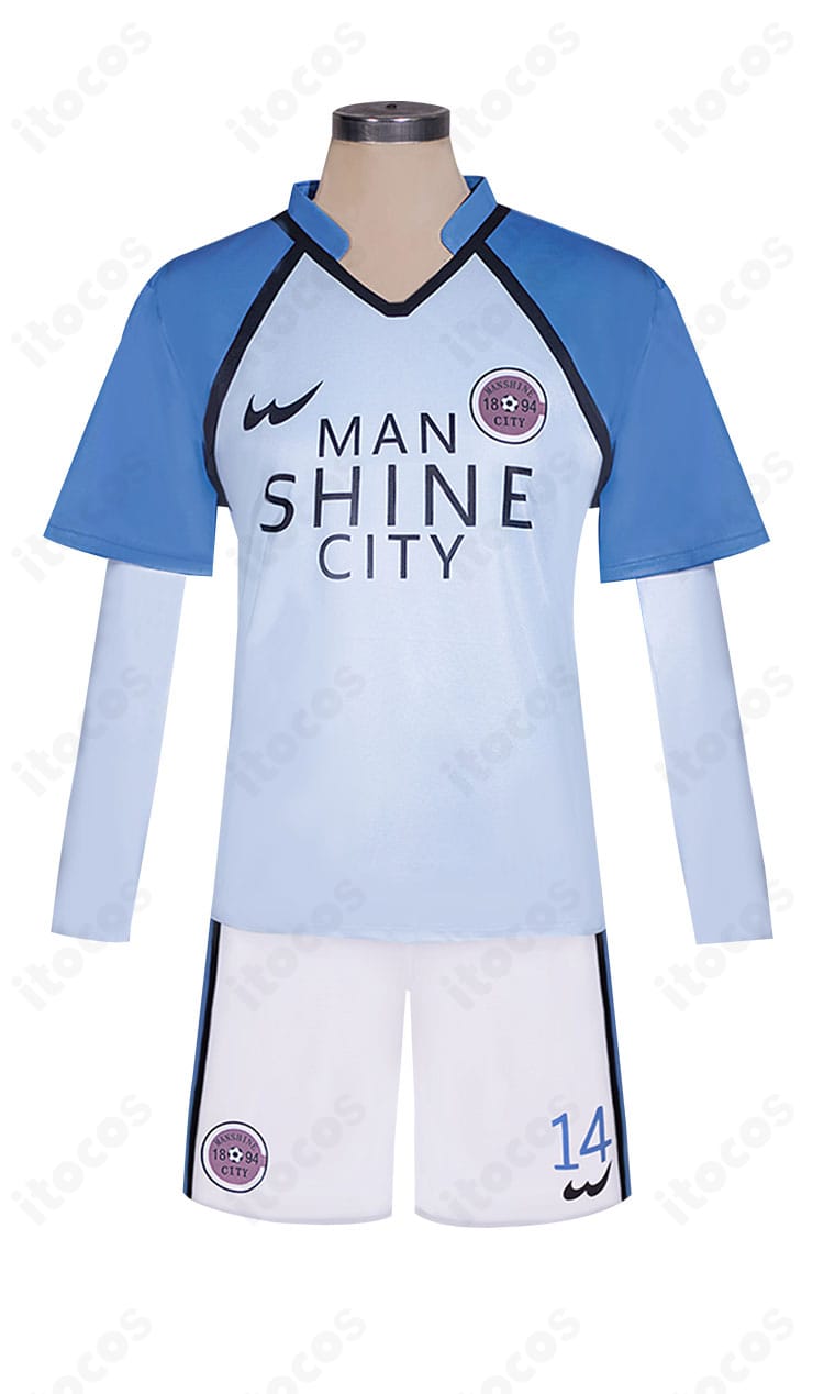 ブルーロック イングランド組（マンシャイン・C）ユニフォーム一式の正面全体図