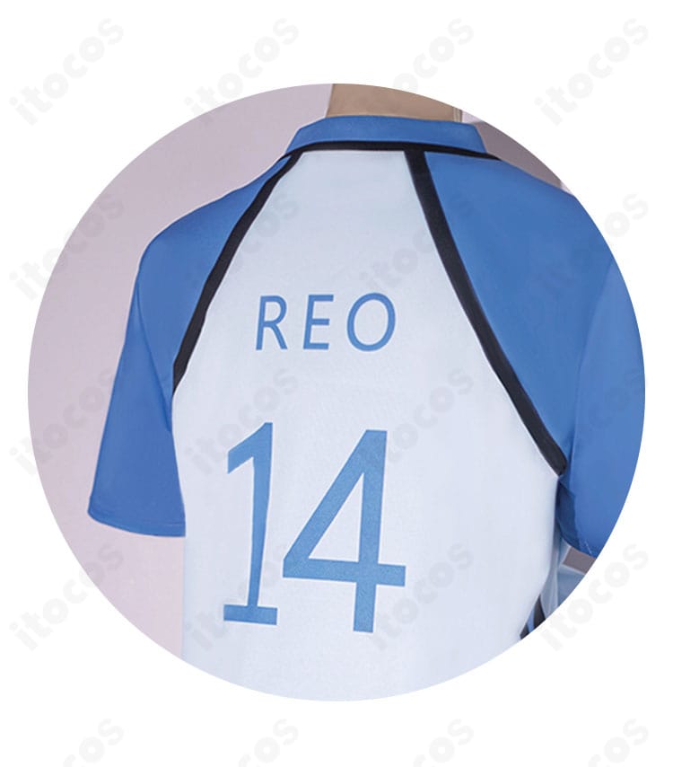 背面の「14」ナンバーと装飾プリントのディテールが分かる近接画像