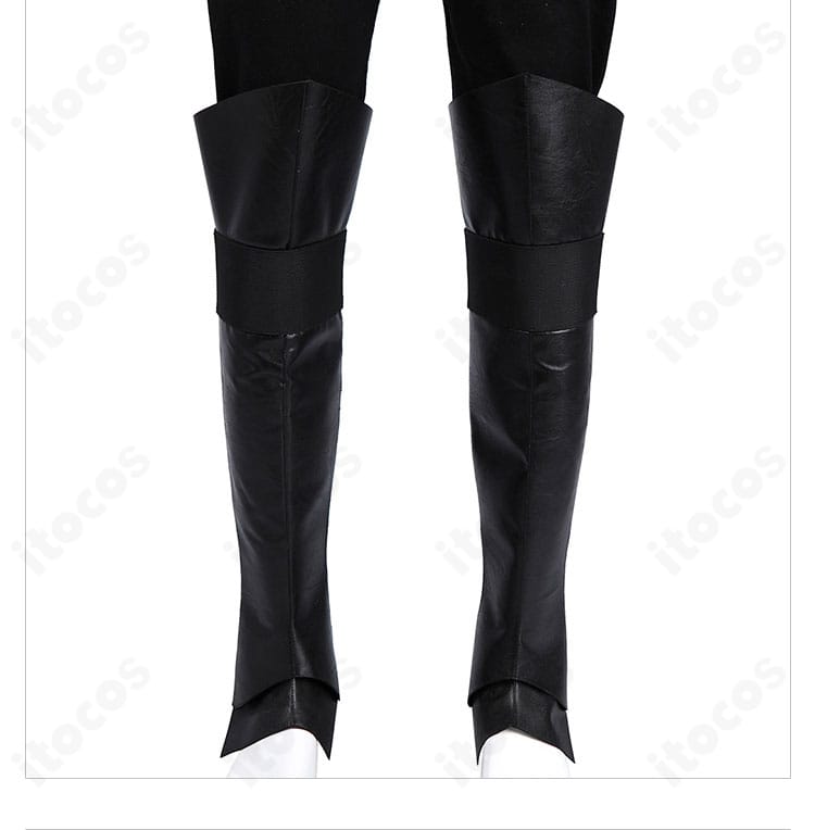 セフィロスコスプレ衣装 腿部装飾の近接ディテール