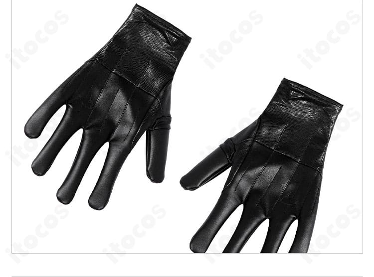 セフィロスコスプレ衣装 手袋の質感とカッティング詳細