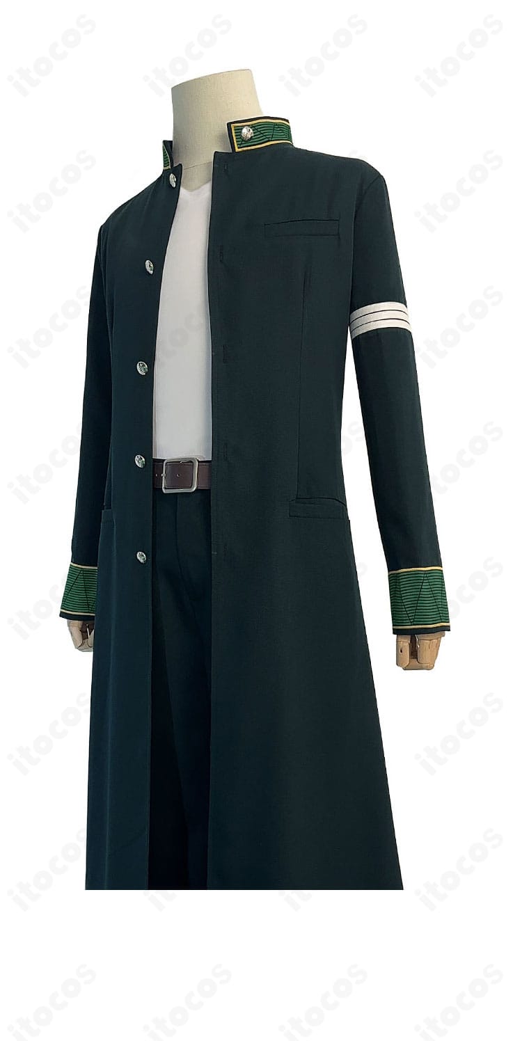 WIND BREAKER 梅宮一 コスプレ衣装の左側面。袖口とサイドラインのディテールが確認できる構図。