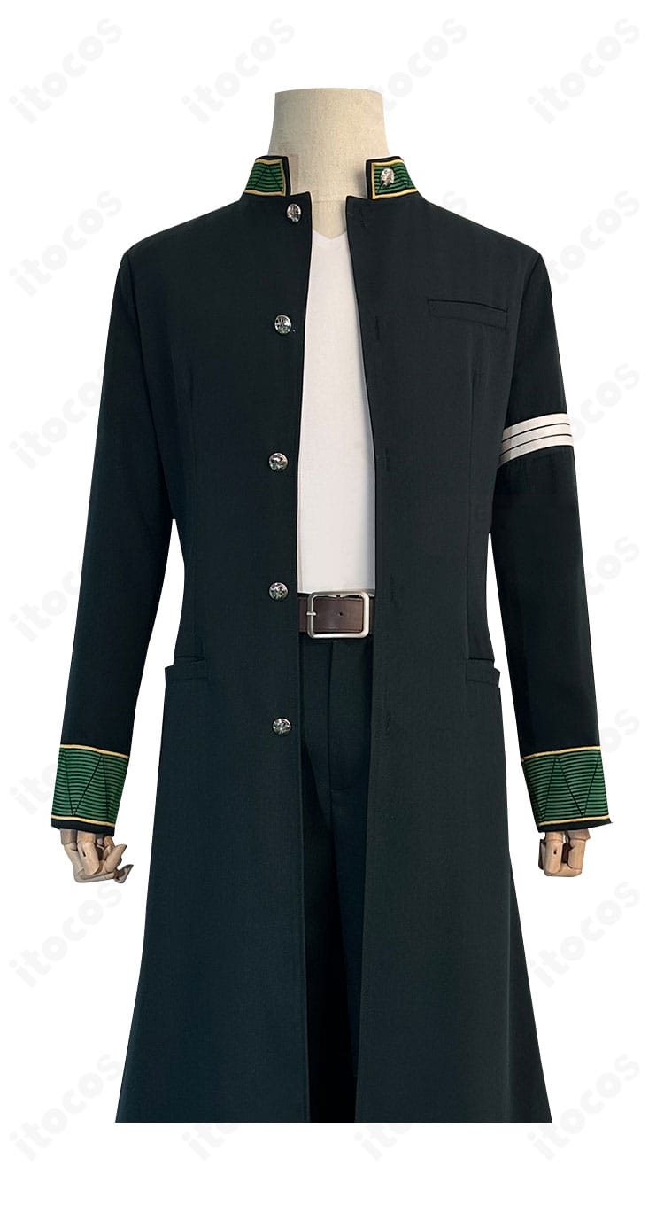 WIND BREAKER 梅宮一 コスプレ衣装の装飾アップ。刺繍やステッチの質感が伝わる近接写真。