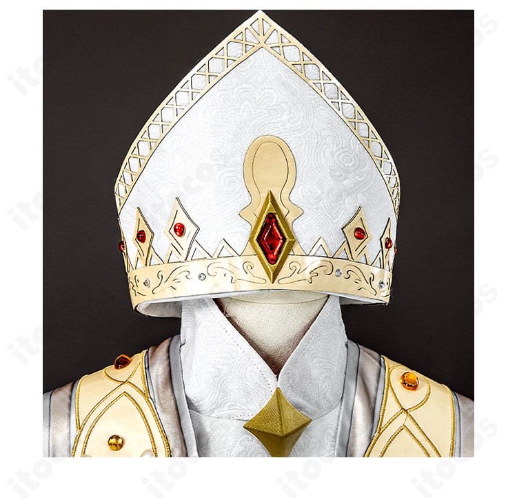 リリー・バリエル 応援団コスプレ衣装の帽子とマフラー小物ディテール