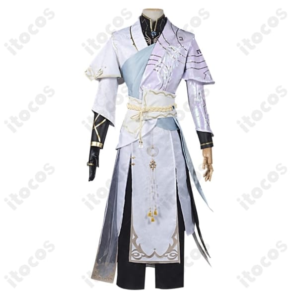 謝必安（白黒無常）燦然たる北辰 高再現コスプレ 中華風フルセットで撮影・イベントに最適