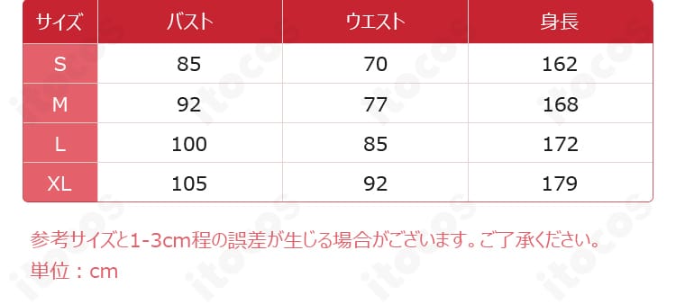 サイズガイド画像。S・M・L・XLの採寸要点と選び方の目安を案内。