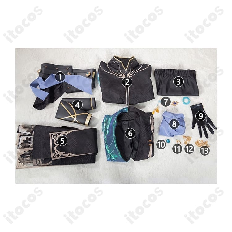 第五人格 白黒無常（范無咎）燦然たる北辰 コスプレ衣装｜高再現で撮影映え、イベントに最適 - 4枚目の画像