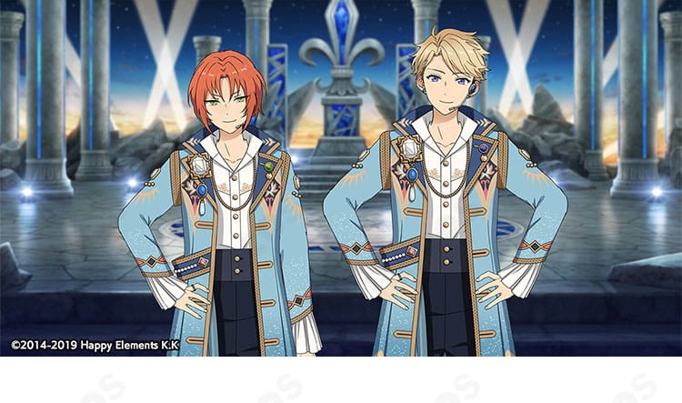 Knights（朱桜司・月永レオ・鳴上嵐・瀬名泉・朔間凛月）のギャンビット衣装イメージと世界観が分かるビジュアル