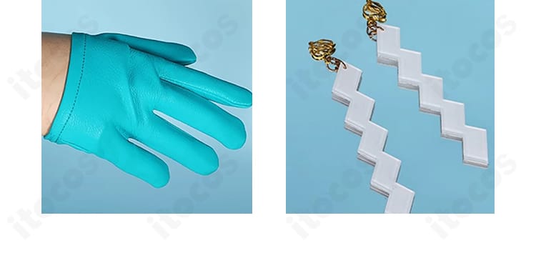 マジアアズール 薄氷巫女の首飾りと手袋ディテール。アップ撮影に映えるポイント