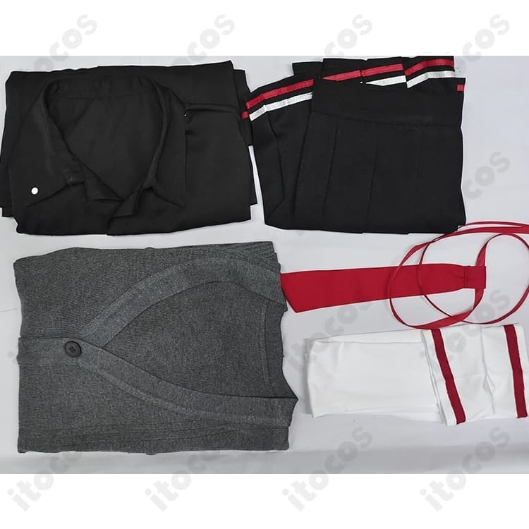 ブルーアーカイブ 旗見エリカ 学園制服コスプレ｜高再現シルエットで撮影映え、快適な着用感 - 5枚目の画像