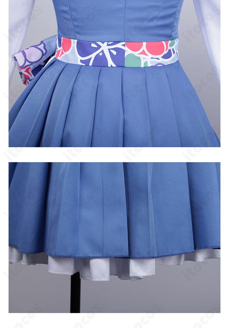 背面デザインの詳細。リボンと装飾のレイヤーで立体感を演出