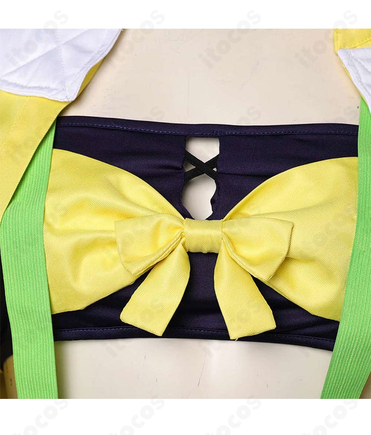 ジャングルポケット勝負服コスプレ衣装・胸元リボン装飾のアップ