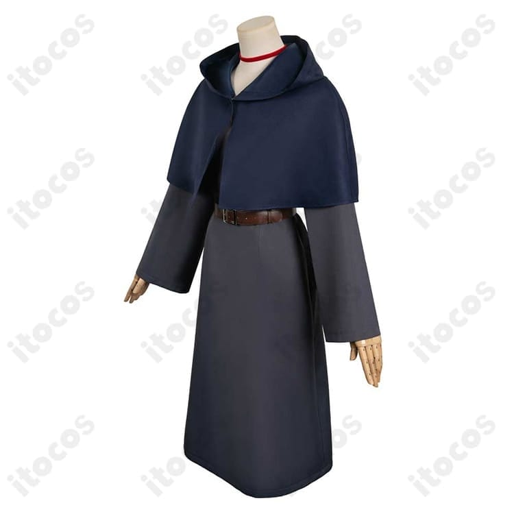 ダンジョン飯 ファリン・トーデン 魔術学校制服 高再現コスプレ｜上品ローブで撮影に最適 - 2枚目の画像