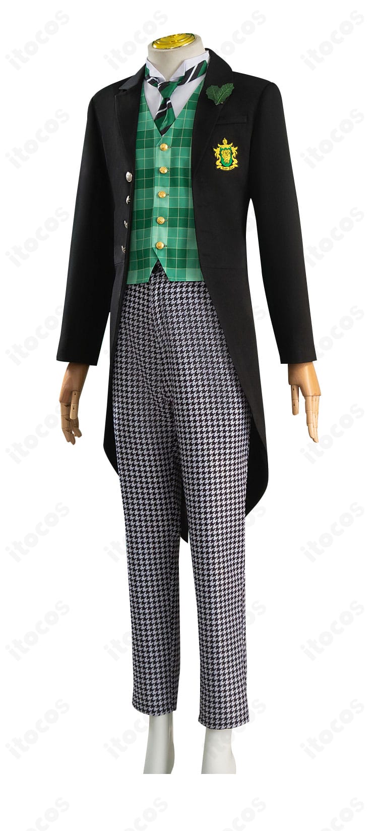 ハーマン・グリーンヒル コスプレ衣装の側面。シャープなラインとすっきりしたシルエットが強調されています。