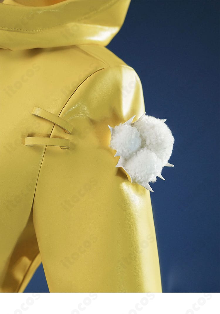 シックス コラボ衣装の肩から袖にかけてのディテール。境目の処理と形状を確認できる画像。