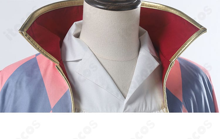 ハウル コスプレ衣装の袖口ディテール。カフ周辺の縫製と装飾の仕上がりを示す拡大画像。