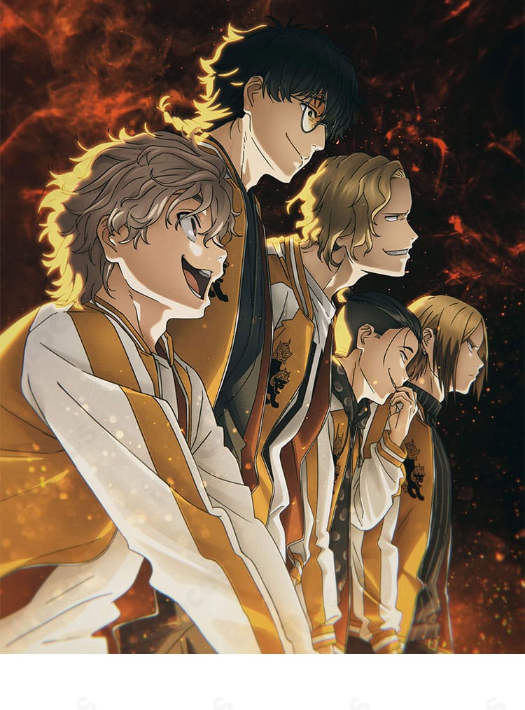 WIND BREAKER 兎耳山丁子・十亀条のスカジャン衣装。キャラクターイメージを忠実に再現した刺繍と配色が分かる参考画像