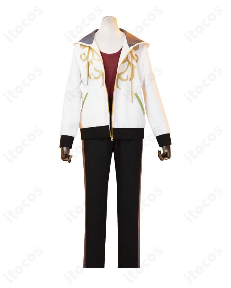 あんさんぶるスターズ！！ 巴日和・漣ジュン Eve練習着コスプレ衣装の正面全体像。イベント・撮影向けの発色とシルエット