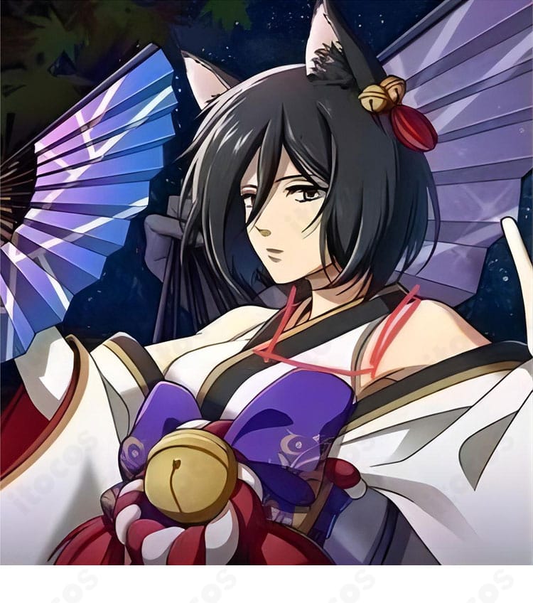 進撃の巨人 ミカサ・アッカーマン 妖怪和風コスプレ衣装のキャラクターイメージカット