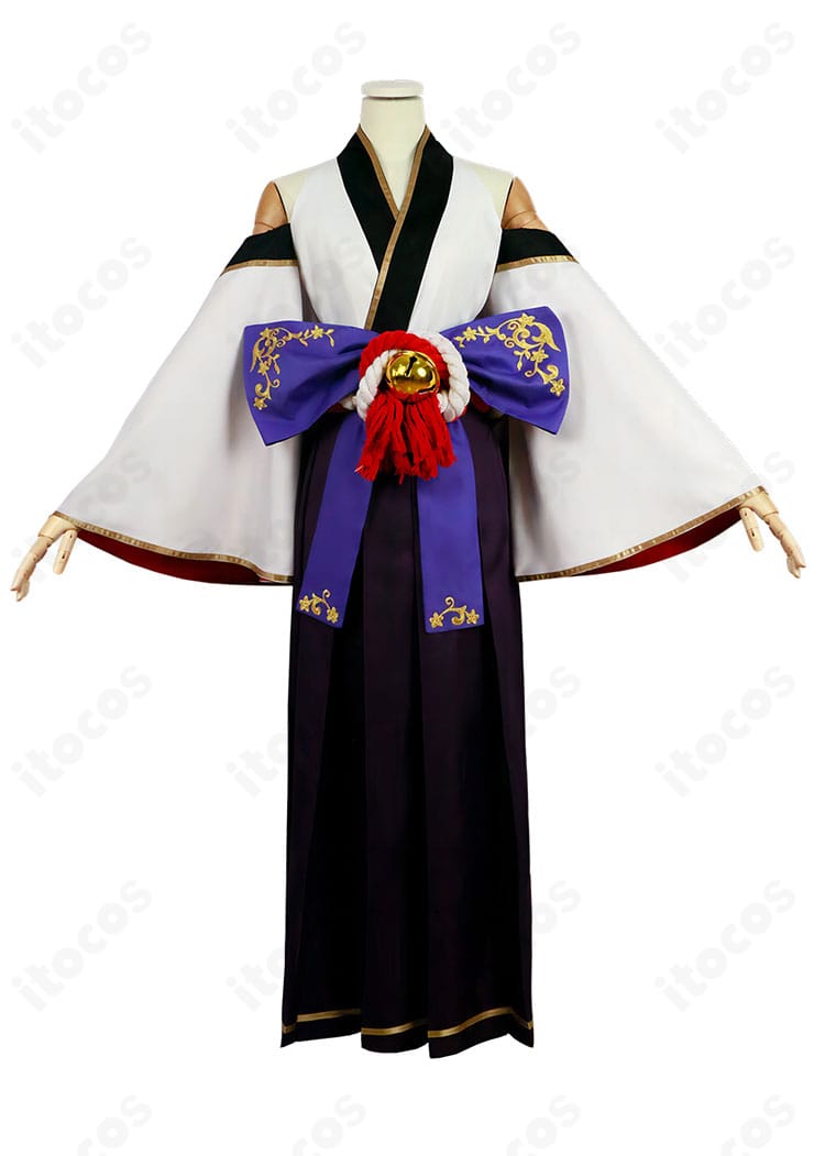 進撃の巨人 ミカサ・アッカーマン 妖怪和風コスプレ衣装 正面フルコーディネート画像