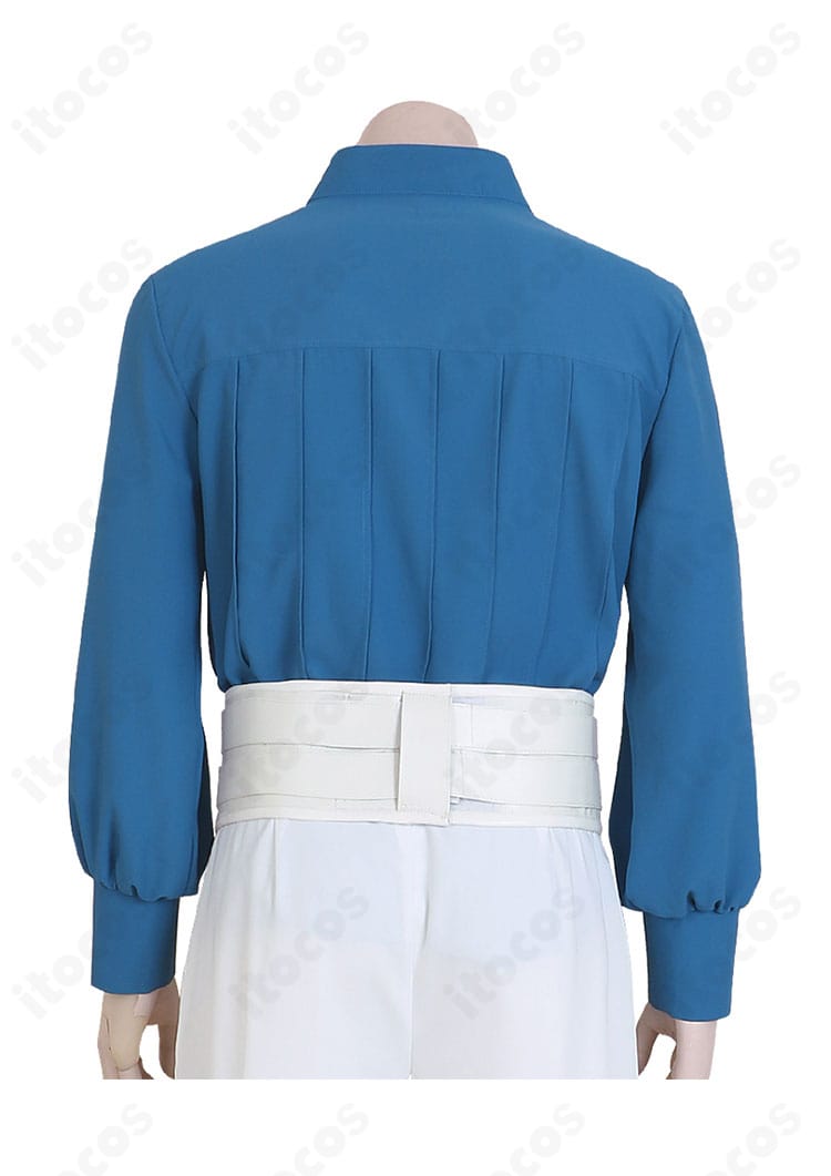 ホムラ 芸術家バージョンの襟元クローズアップ。繊細な刺繍と装飾パーツの質感が分かるディテール。