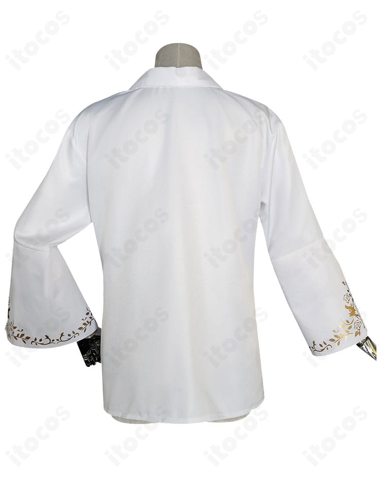 にじさんじ 葛葉 カレスコシャツの背面画像。肩線と背中のラインを確認できる後ろ姿のディテール。