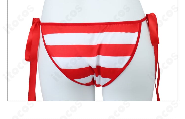 パンツ後部の装飾ディテールを示したネロ・クラウディウス水着コスプレの画像