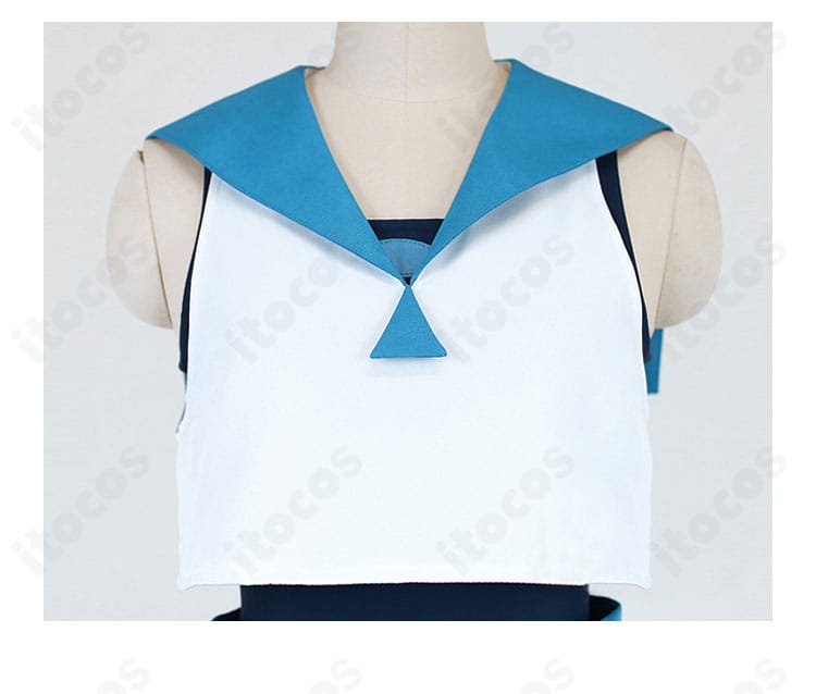 スイレン衣装トップスの胸元装飾と縫製ディテール