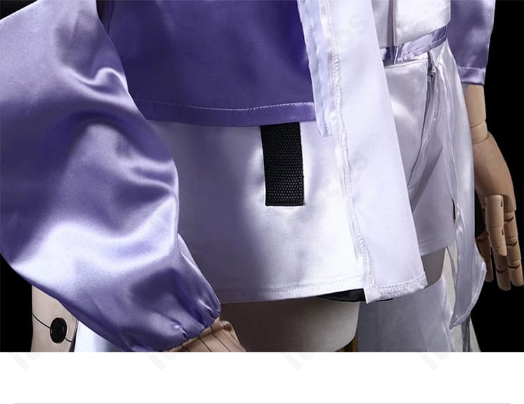 シュエン衣装の裾装飾。コート裾のデザインと装飾ラインの美しさを強調。