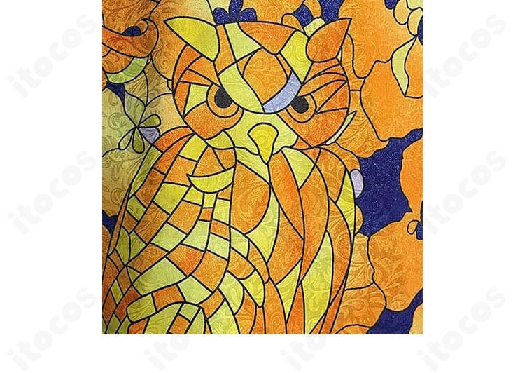 三ツ谷隆 コスプレ 猫頭鷲モチーフ刺繍｜個性を象徴するワンポイント装飾