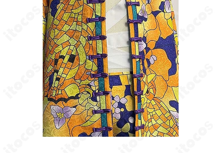 コスプレ衣装 前立てディテール｜門襟の開閉部とボタン配置のこだわり