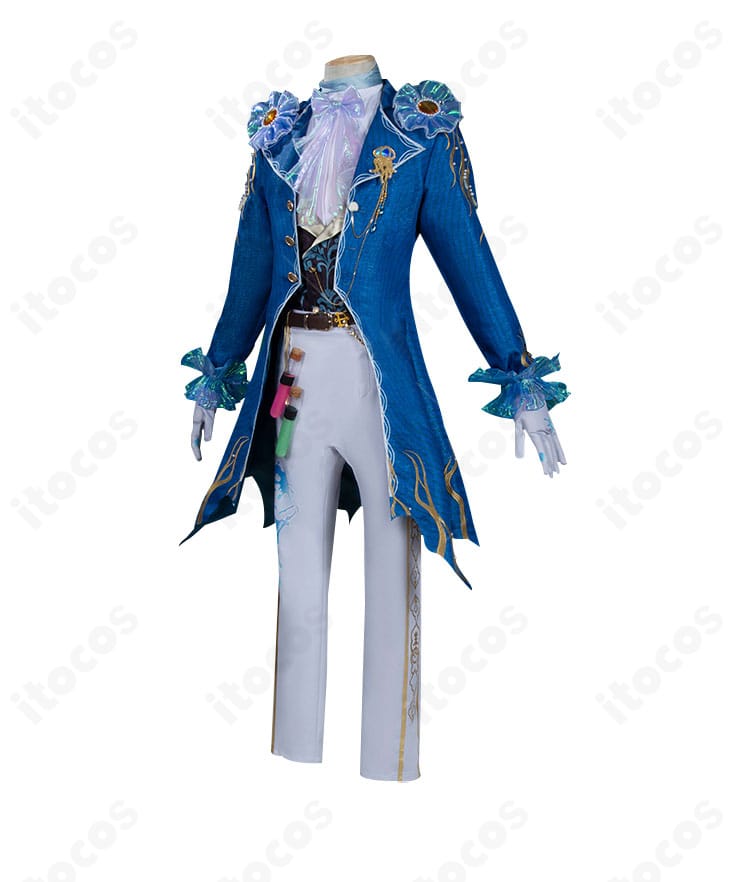 背面全体。背中飾りとコート裾のシルエットが強調された画像