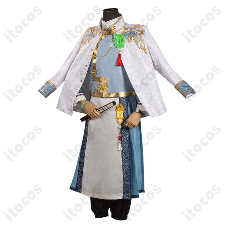 白黒無常（謝必安）コスプレ衣装｜中華風の質感で高再現、イベント＆撮影に最適 - 2枚目の画像