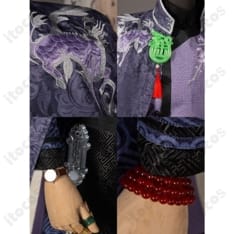 第五人格 范無咎（白黒無常）麒麟商人コスプレ衣装 高再現で映える中華風フルセット - 5枚目の画像（サムネイル）