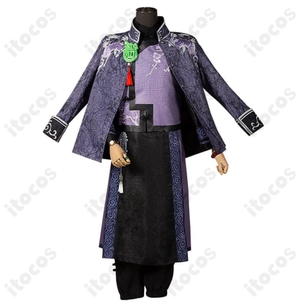 第五人格 范無咎（白黒無常）麒麟商人コスプレ衣装 高再現で映える中華風フルセット