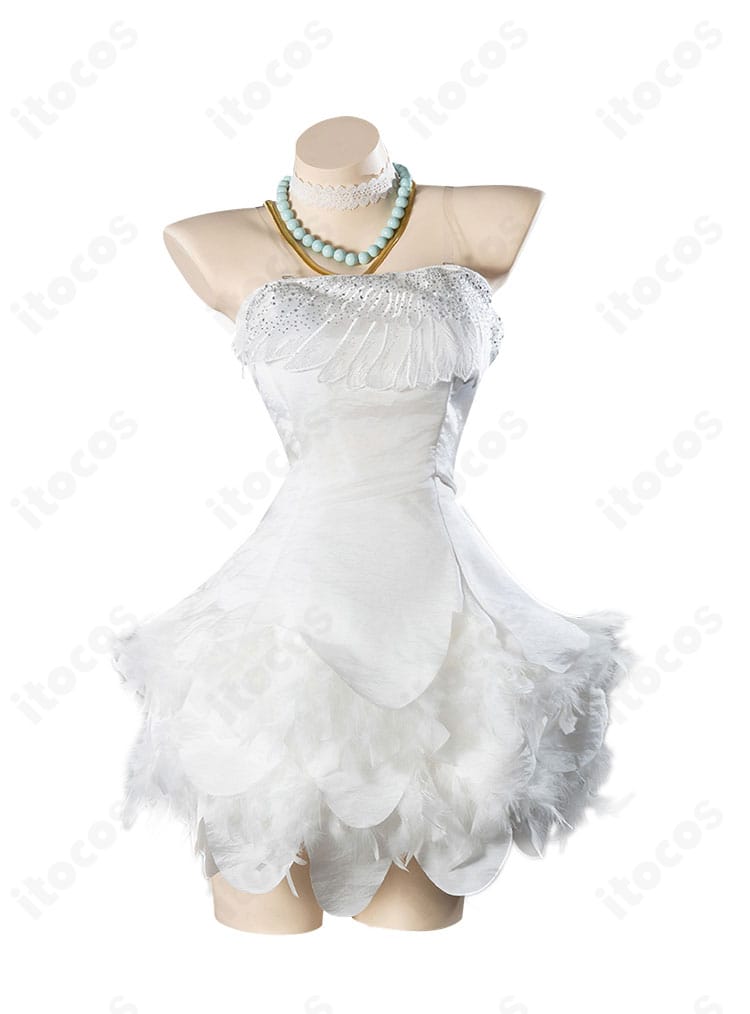 パンティ・アナーキーのカジノドレス衣装 正面全体。華やかなワンピースとショールの組み合わせで高再現。