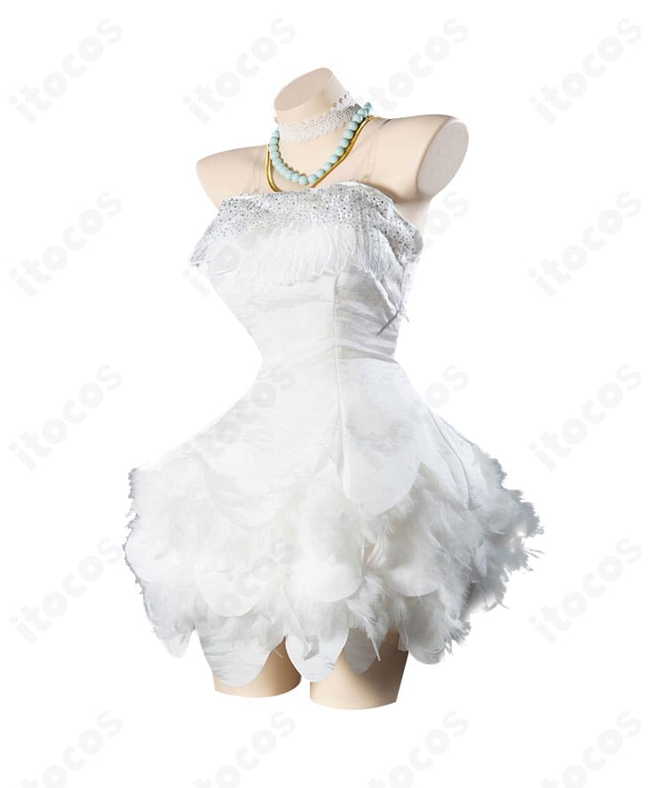 パンティ・アナーキー カジノドレス衣装 側面。タイトなラインと切り替えが強調されるスタイリッシュなシルエット。