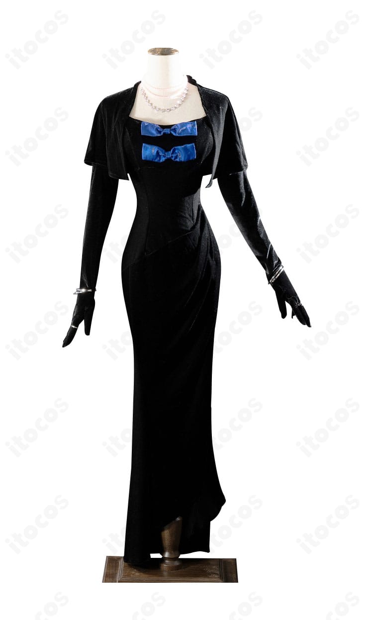 ストッキング・アナーキー カジノドレス正面。高再現のシルエットと装飾でエレガントに映えるITOCOS製コスプレ衣装