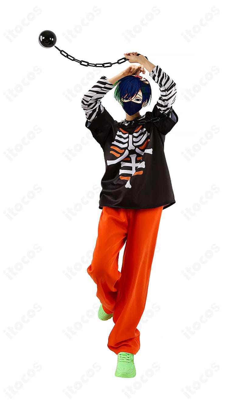 『カリスマ』本橋依央利の公式ビジュアル再現コスプレ衣装を紹介する画像。端正な印象を表すセット構成の概要付き