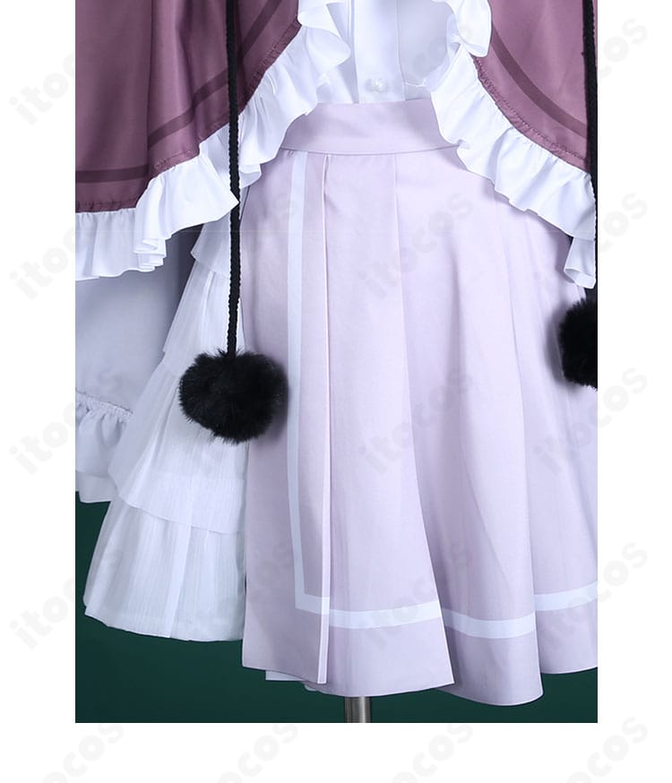 ねり衣装のスカート部分の近接カット。丁寧な装飾と柄ディテールが映える。