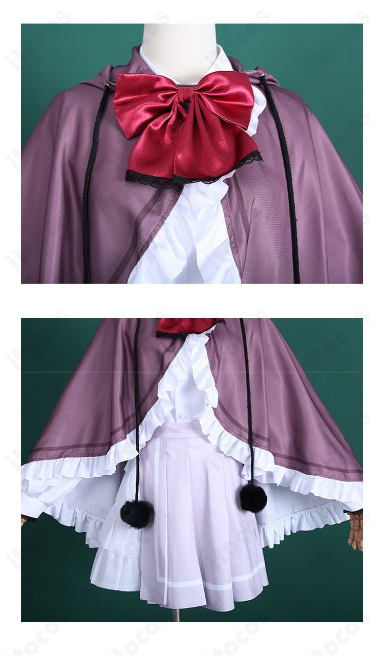 ねり衣装のリボン結び目と装飾パーツのアップ。縫製の仕上がりと質感が分かるディテール写真。