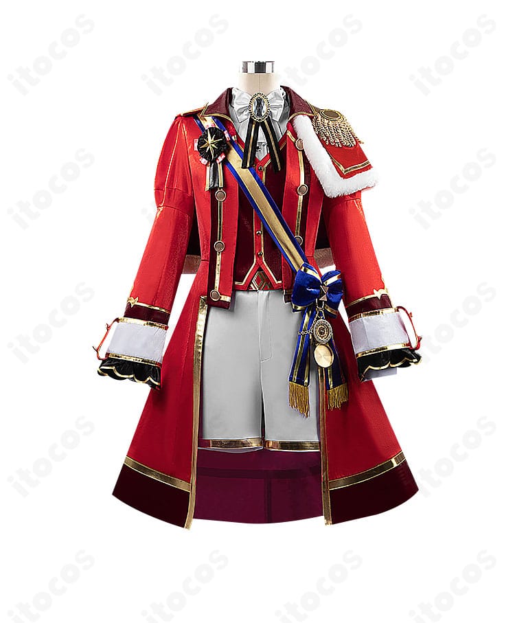 キタサンブラック 新勝負服の正面全身。コート・ベスト・マント・王冠風アクセの配置がわかるフルビュー。